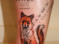 Fox  Fox. Drawing(c)2015 Laurink Tattoo & Piercing No copy/copie interdite